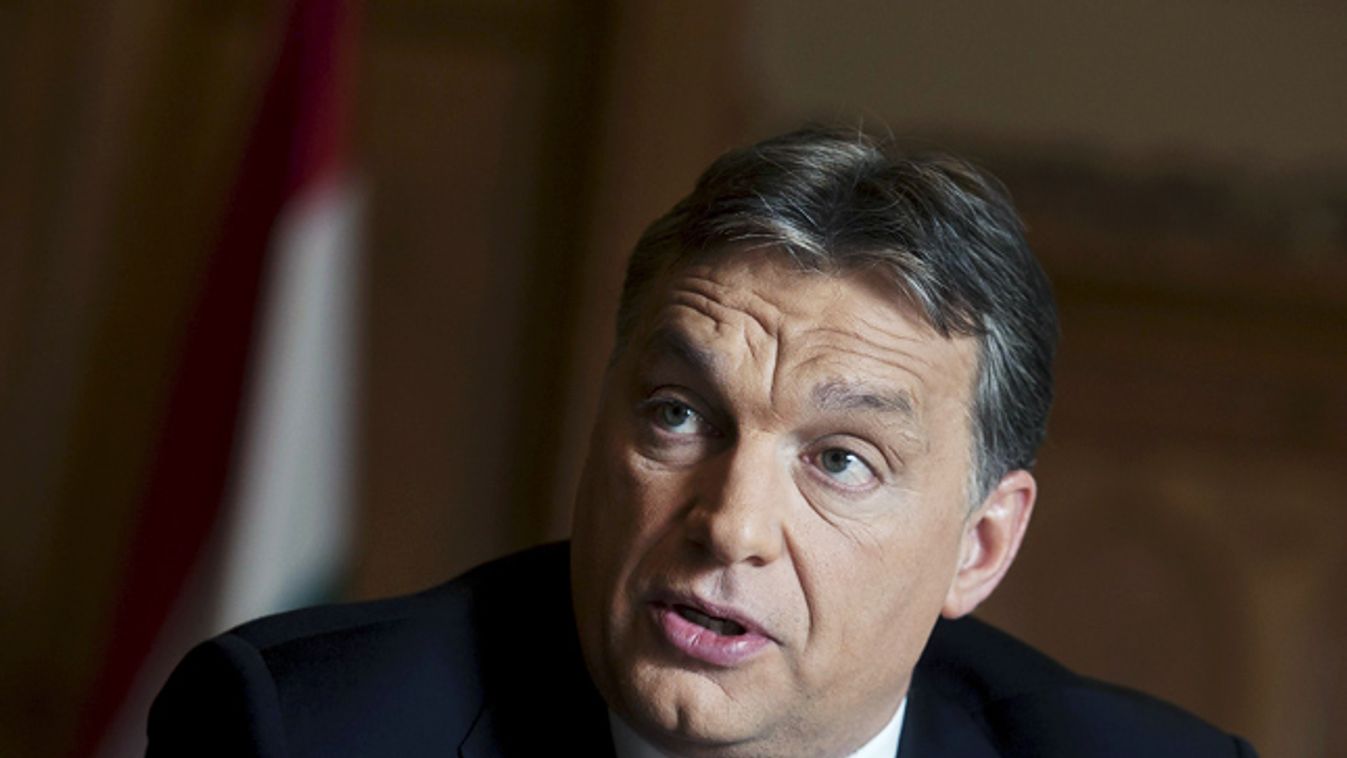 Orbán Viktor miniszterelnök interjút ad az MTI újságírójának