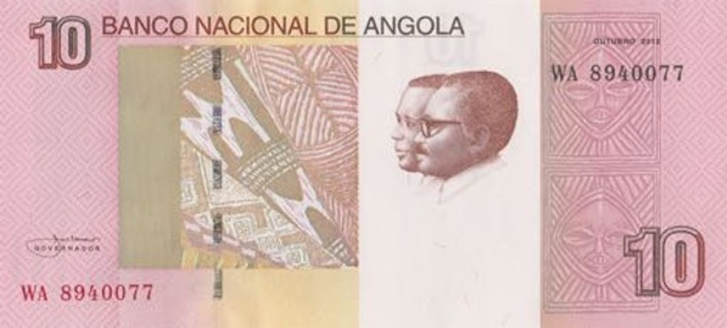 bankjegy, International Bank Note Society, IBNS, pénz, papírpénz, 2017, Angola, kwanza 