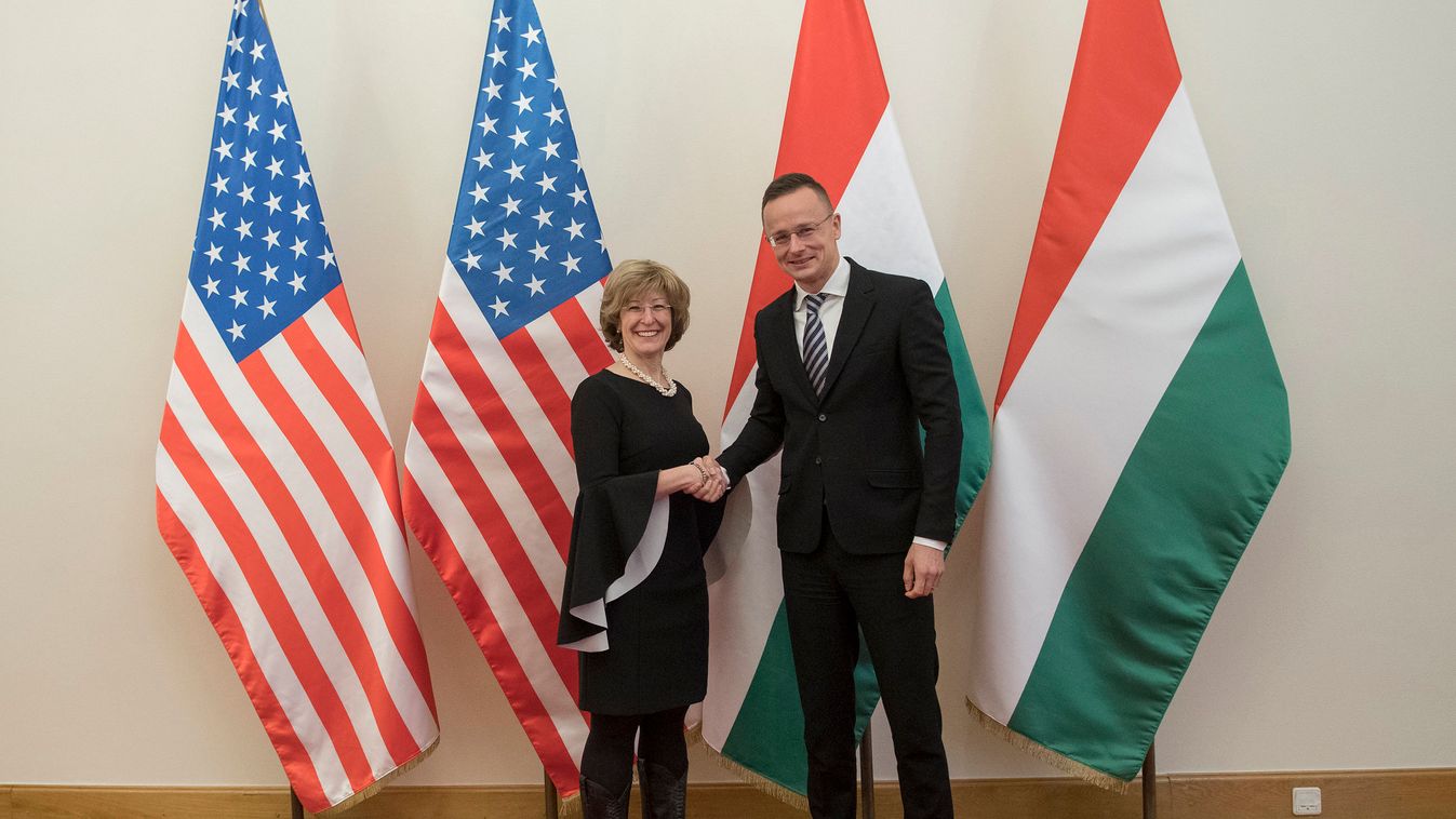 SZIJJÁRTÓ Péter; Szijjártó Péter külgazdasági és külügyminiszter és Bonnie Glick, USAID főigazgató helyettes találkozója 