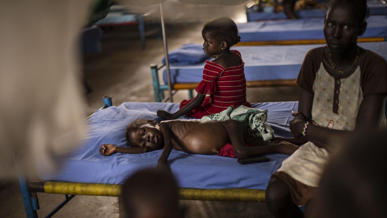 éhező gyerekek, dél-szudán 