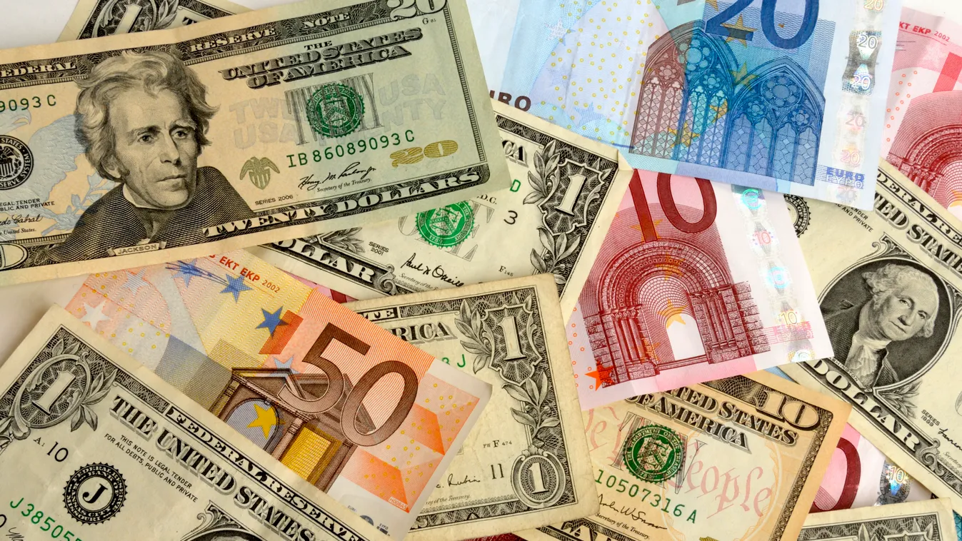 pénz euro dollar 