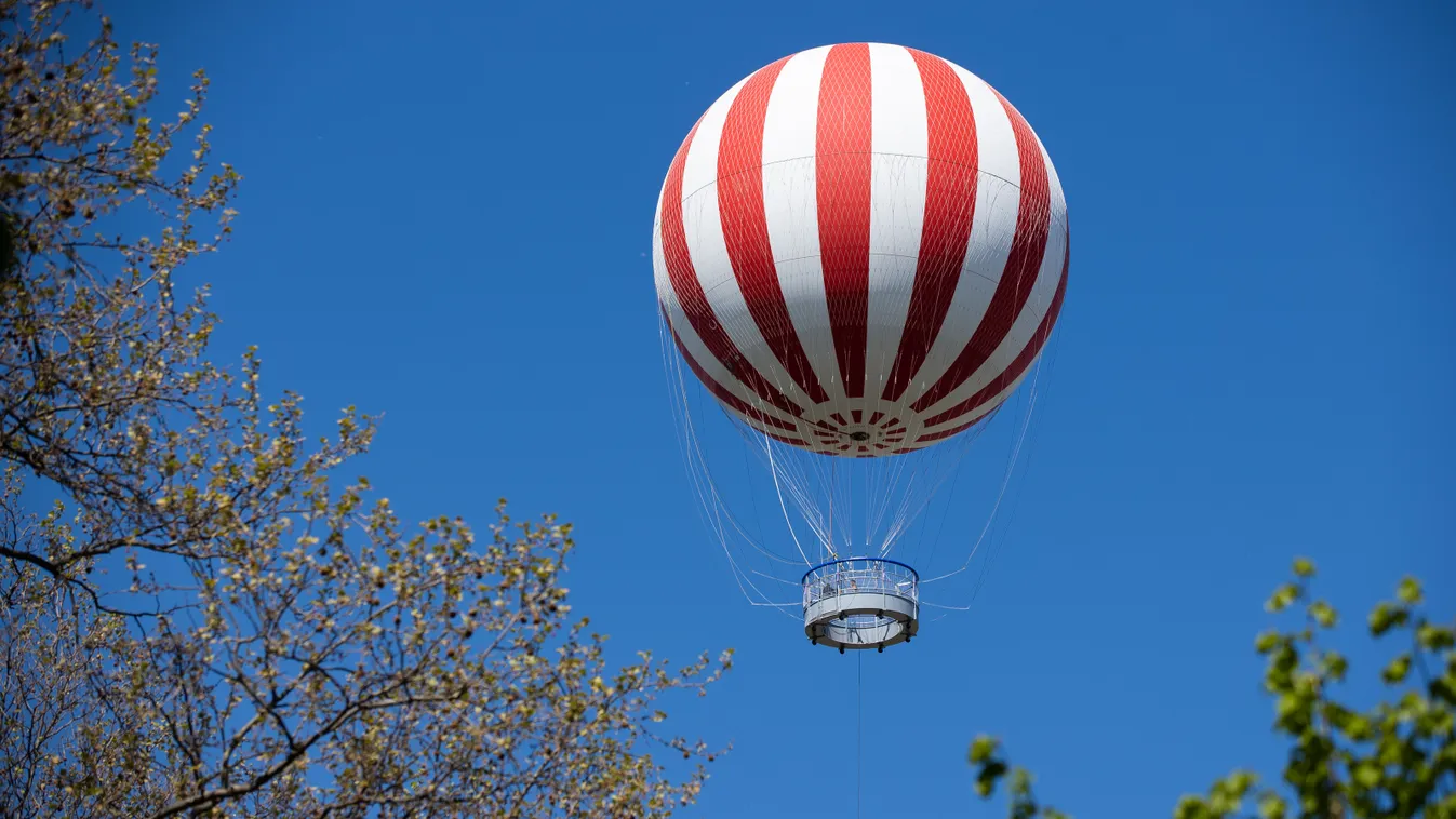 Élményléghajózás, Ballon, Városliget, Panoráma, Busapest, Élményléghajózás a Városligetben, léghajó, kilátás 