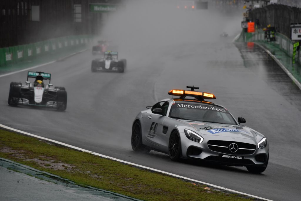 Forma-1, Brazil Nagydíj, Safety Car, Lewis Hamilton, Mercedes 