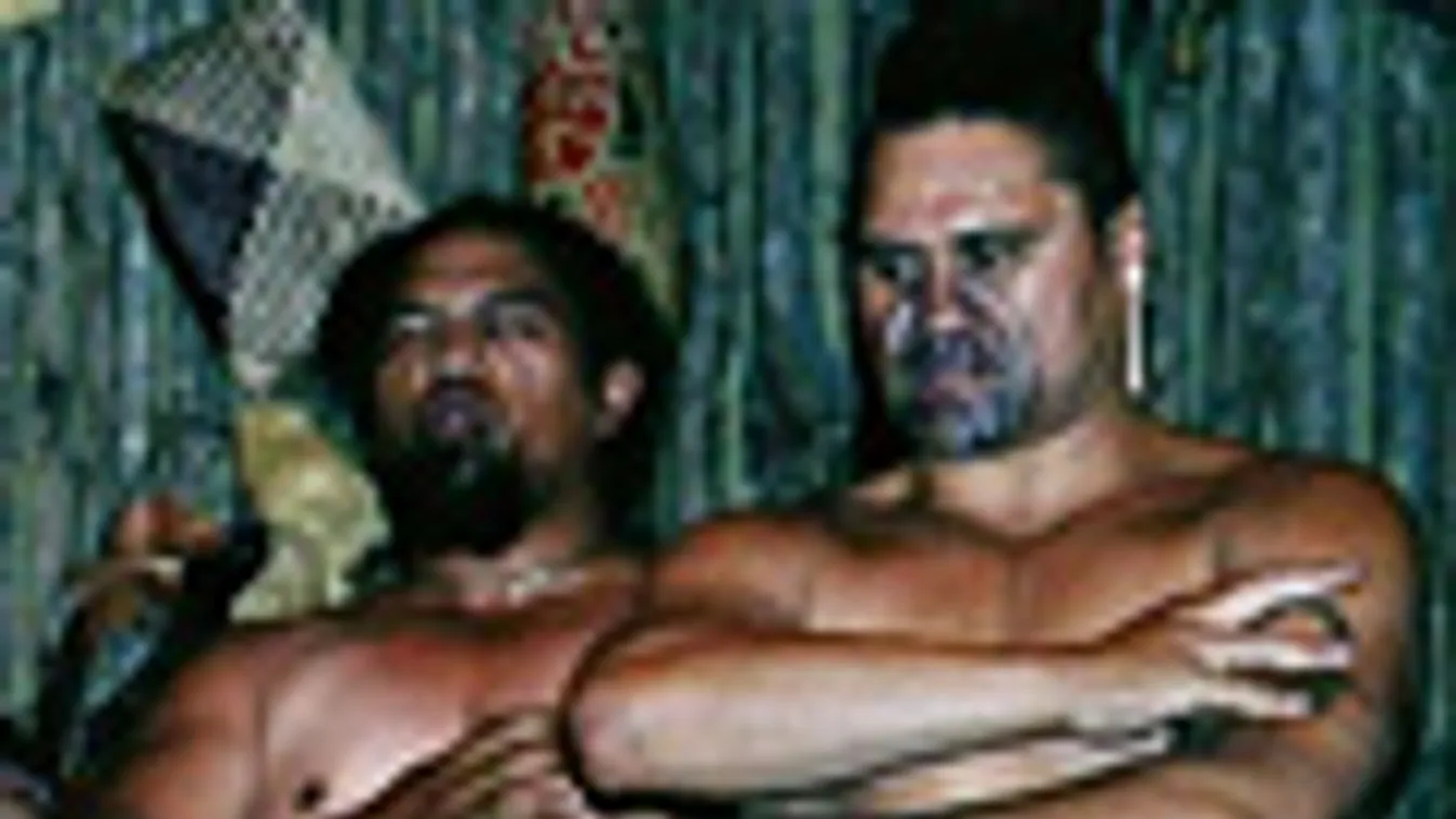 Új Zéland, riport, Maori táncos férfiak
