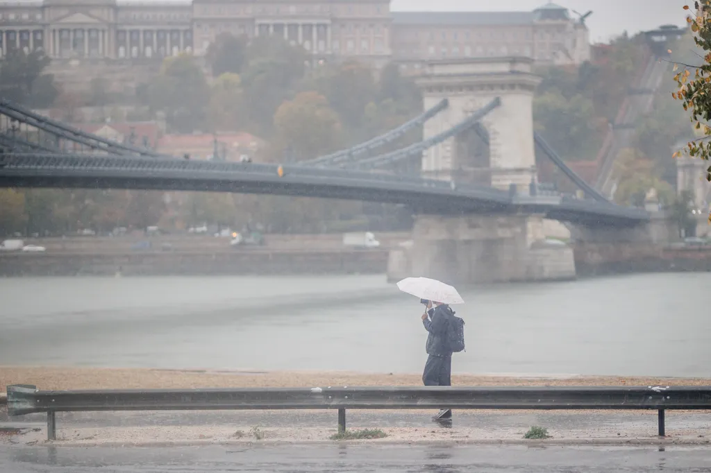 eső, időjárás, Budapest, rossz idő, 2023. 11. 03. 