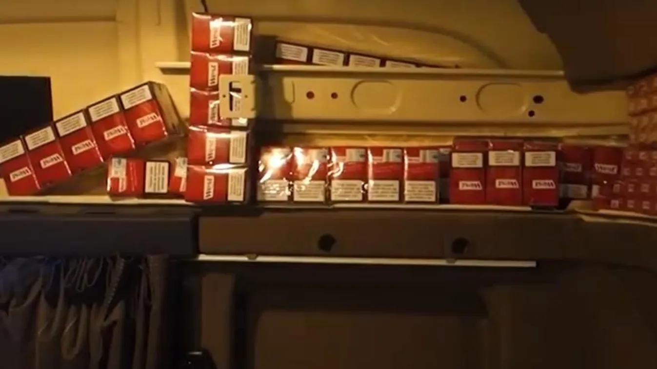 csempész cigaretta szerb kamion Röszke NAV 