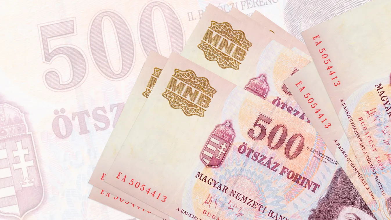 forint, 500 forint, ötszáz, pénz, bankjegy, MNB, magyar, illusztráció, papírpénz 