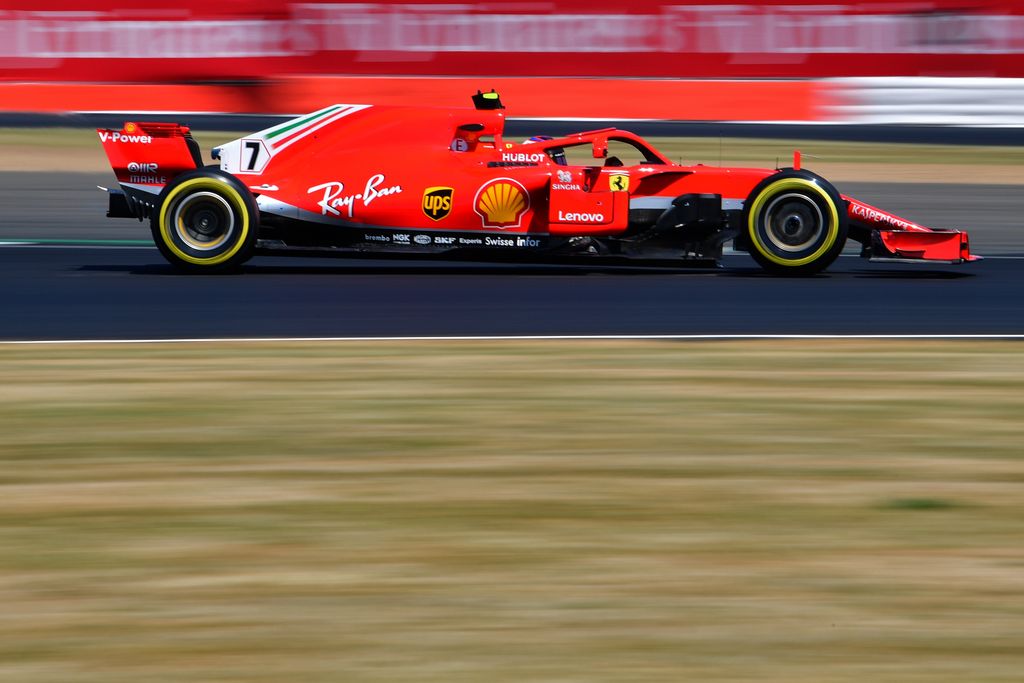 A Forma-1-es Brit Nagydíj szombati napja, Kimi Räikkönen, Ferrari 