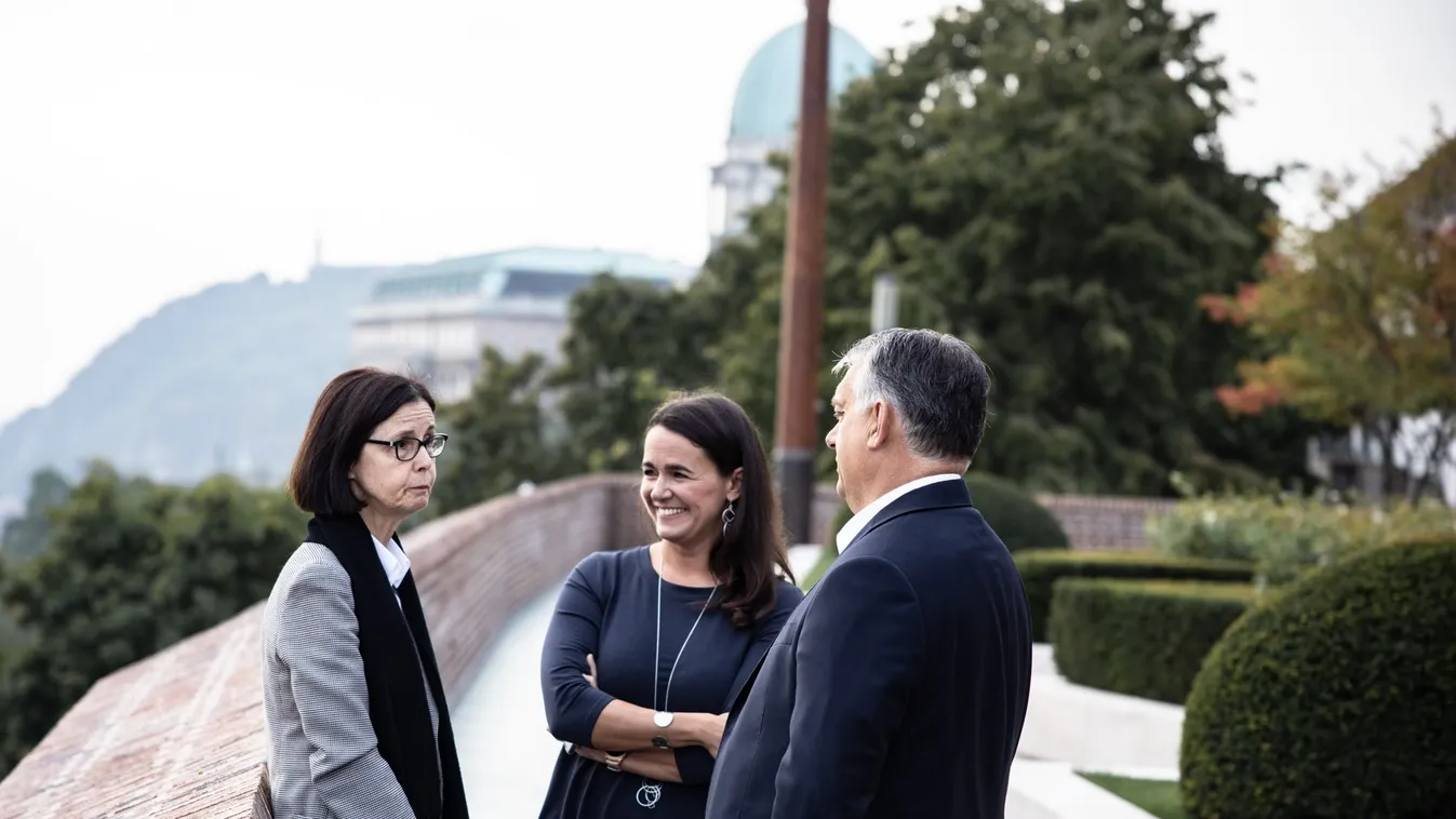 Novák Katalin, Orbán Viktor, Pascale Andreani 