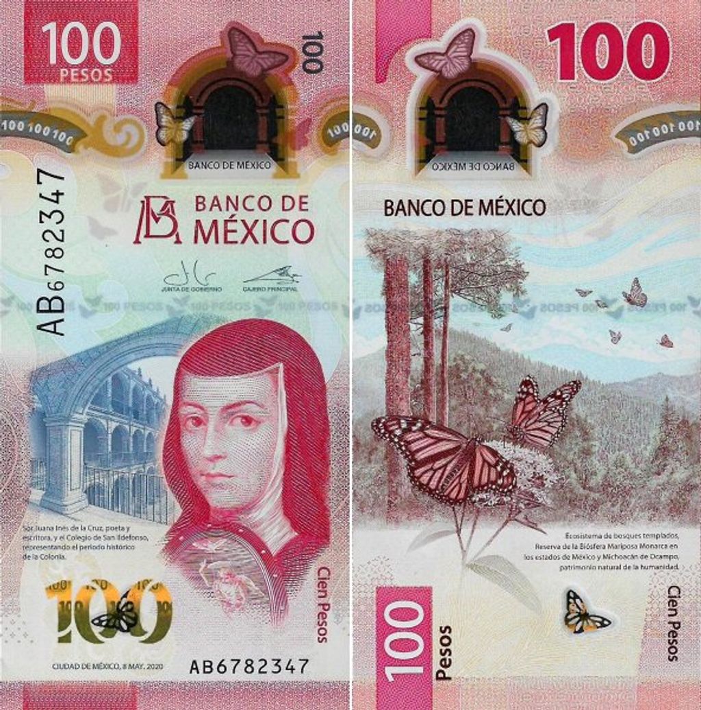 Bankjegyek, Mexico's 100 Peso Note 