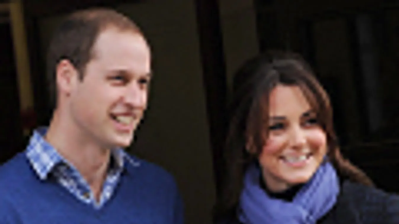 
Vilmos cambridge-i herceg, a brit trónörökös elsőszülött fia és felesége, Katalin cambridge-i hercegnő távozik a londoni VII. Edward Király Kórházból 2012. december 6-án