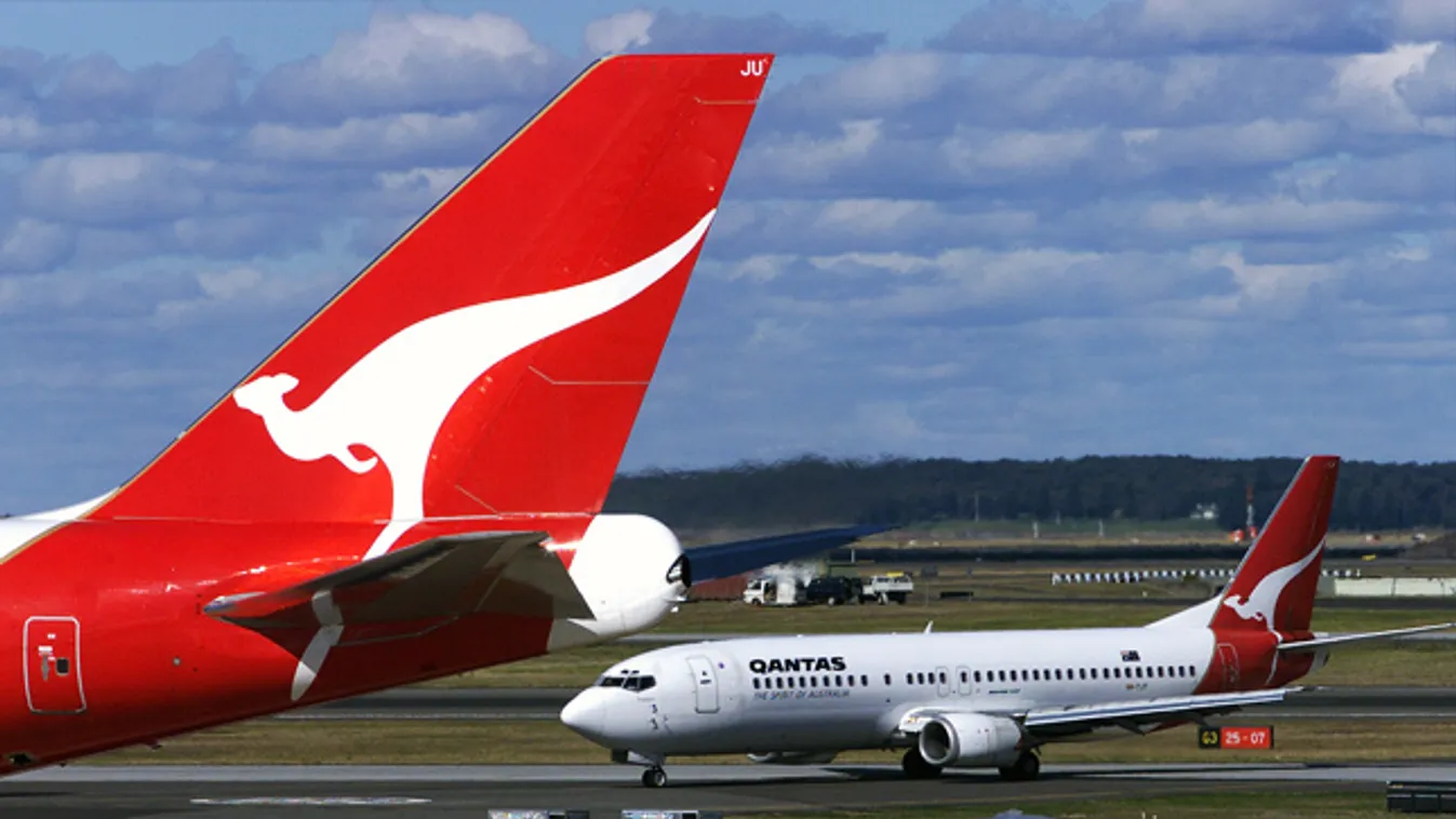Felkapaszkodott egy három méter hosszú piton az ausztrál Qantas légitársaság egyik gépére, illusztráció 
