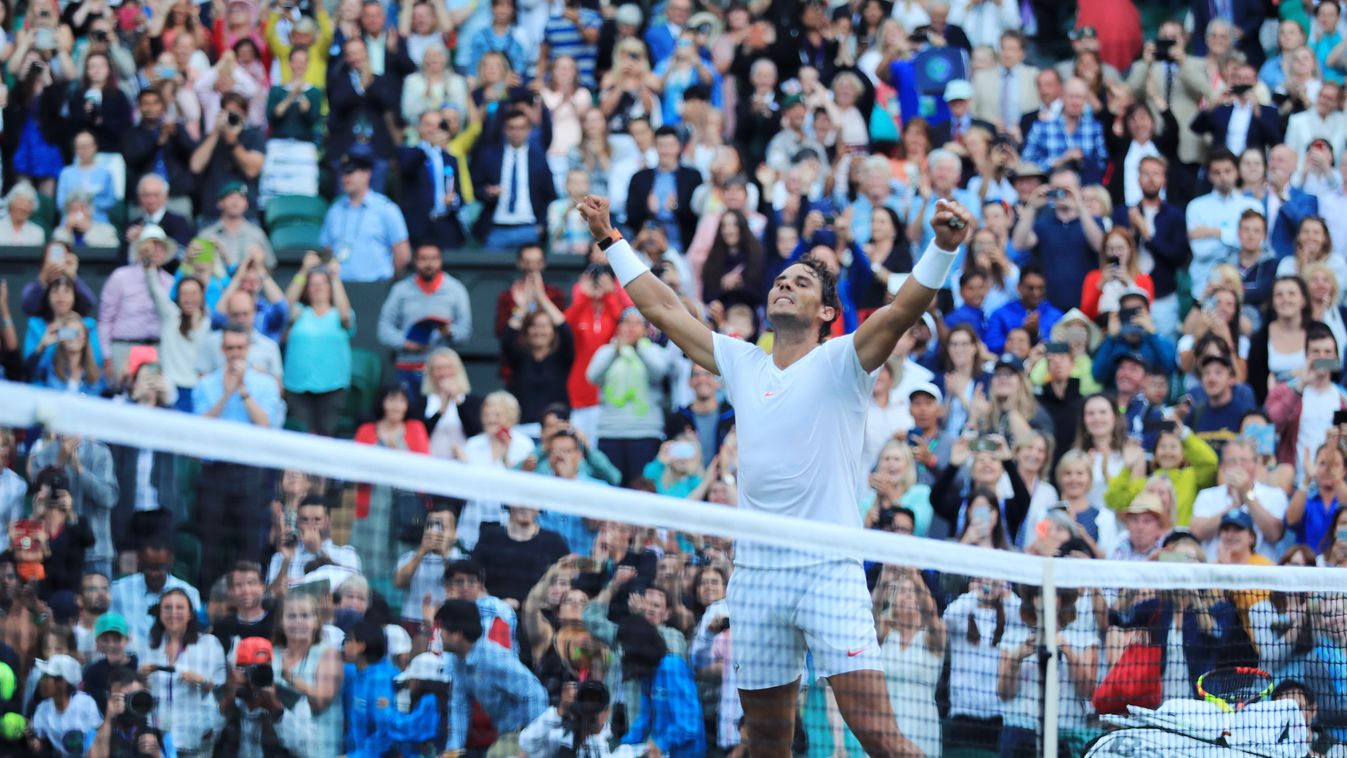 Wimbledon tennis / Rafael Nadal of Spain / men’s quarterfinal  Championships grand slam 