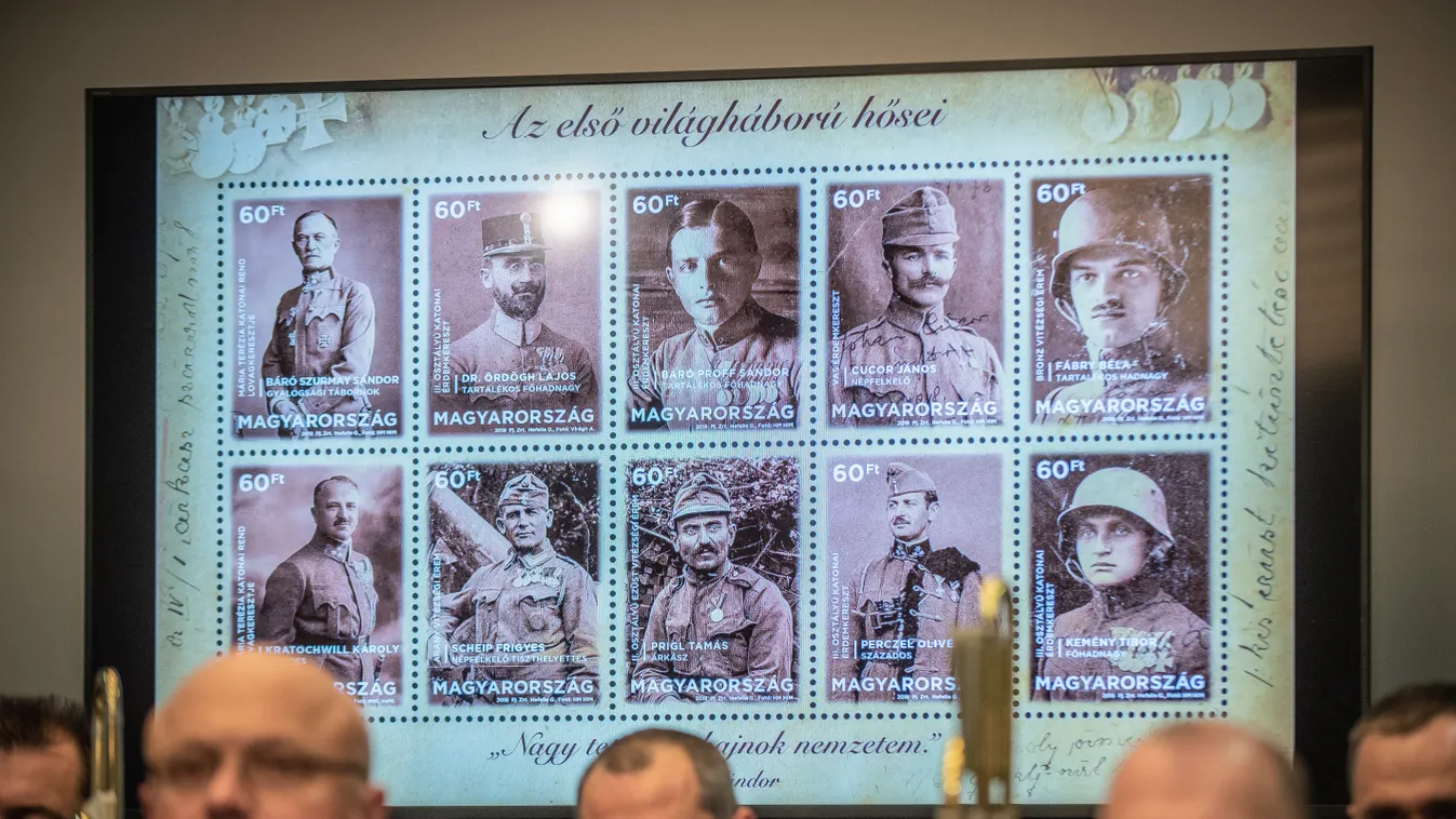 Az első világháború hőseiről megemlékező bélyegsorozat ünnepélyes bemutatása, Terror Háza, 2018.10.25. 