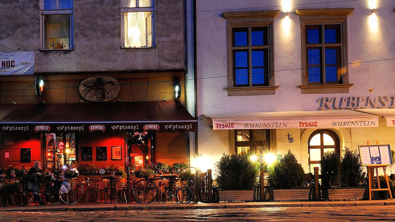 Krakkó, óváros, Kazimierz, zsidó negyed, szórakozóhelyek éttermek, kocsmák