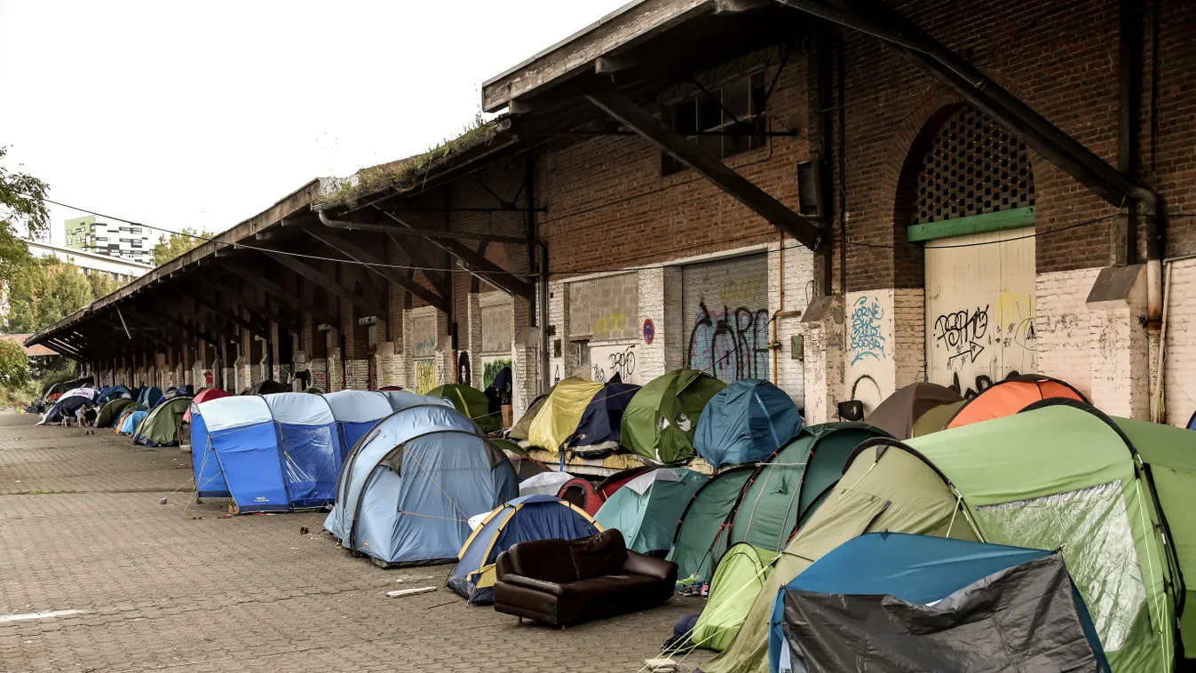 Lille, Franciaország, bevándorlók, migránsok, menekültek 