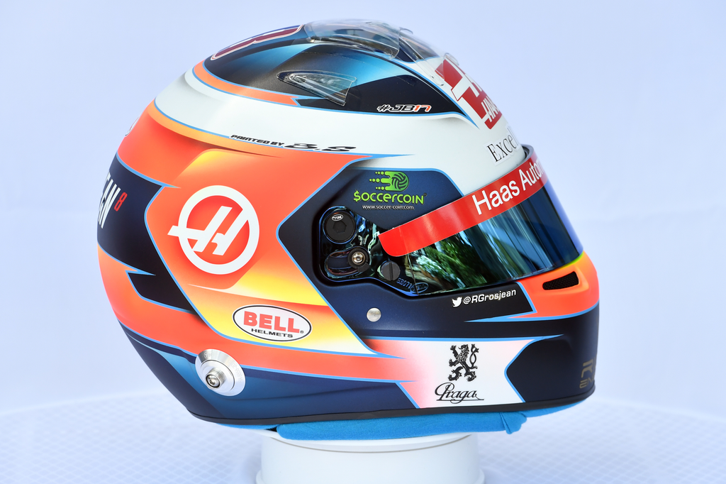 Forma-1, Romain Grosjean sisakja 