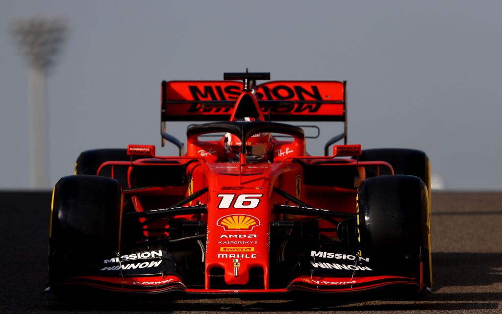 Forma-1, abu-dzabi teszt, Leclerc, Ferrari 