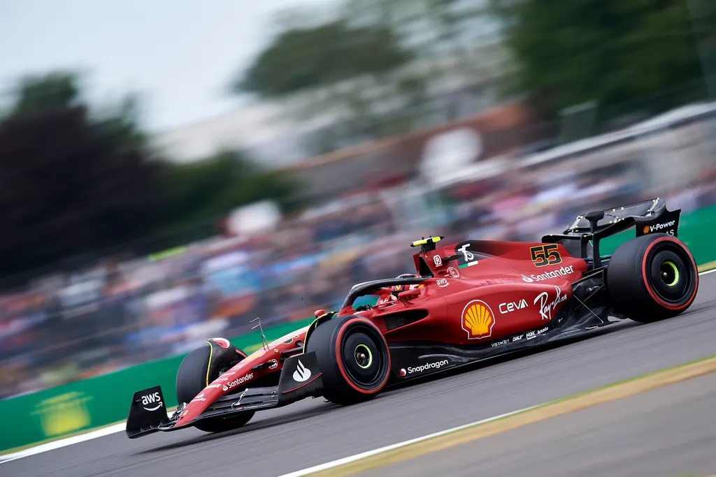 Forma-1, Carlos Sainz, Ferrari, Brit Nagydíj 2022, szombat 