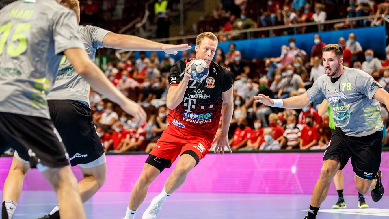 veszprémi férfi kézilabda bajnoki mérkőzés Telekom Veszprém Nikolaj Markussen 