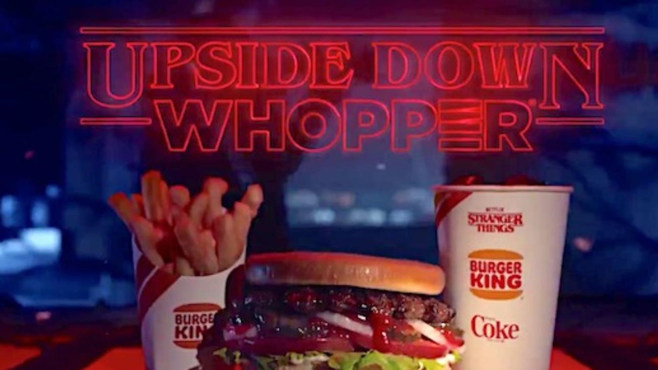 Upside Down Whopper Burger King hamburger 
