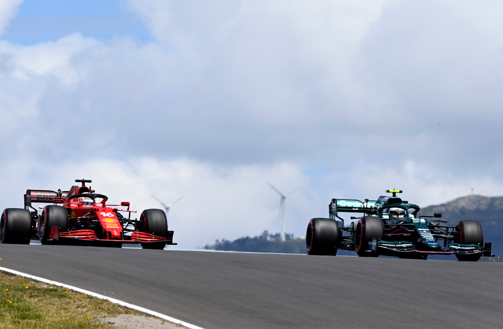 Forma-1, Sebastian Vettel, Aston Martin, Charles Leclerc, Ferrari, Portugál Nagydíj 2021, szombat 