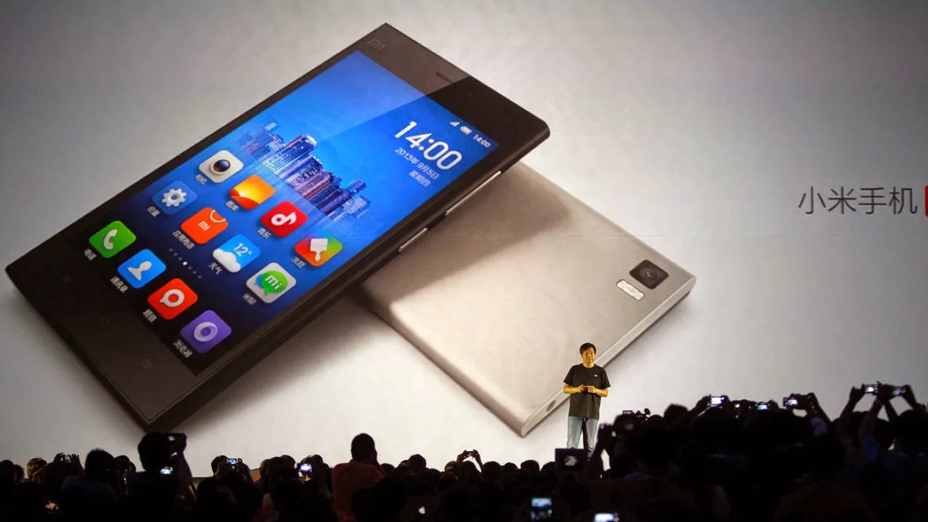 Xiaomi kínai mobiltelefon készülék bemutatója 