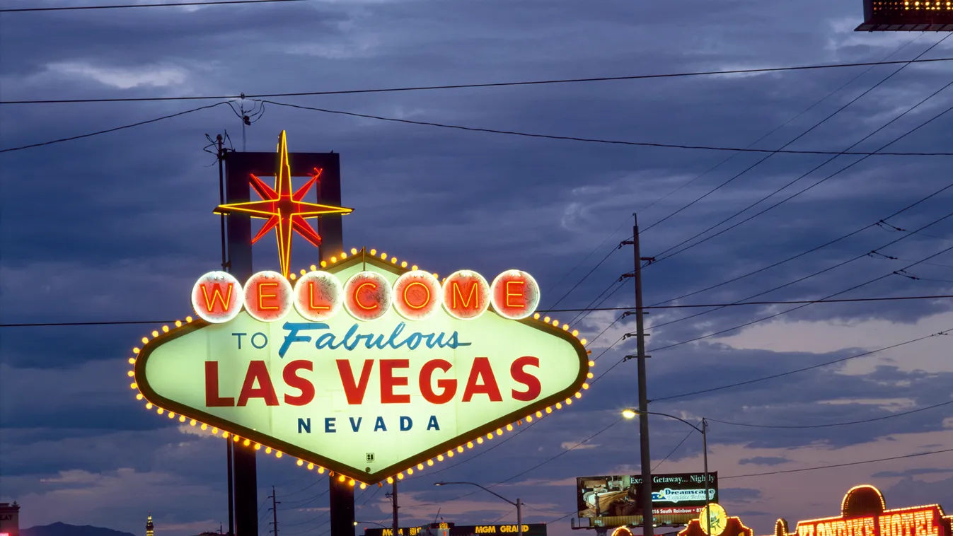 Las Vegas története  America Arrival City Colour Geography Illuminated Sign Las Vegas Light Light Effect Lighting Multicoloured Neon Nevada Night Nightlife North America Outdoors Shop Sign Sign Urban Scene Usa Welcome Welcome Sign Square Horizontal 