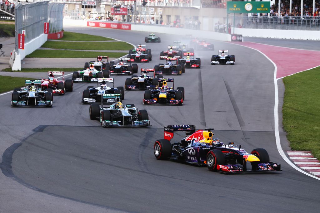 Forma-1, Sebastian Vettel, Red Bull, Kanadai Nagydíj 2013, rajt 