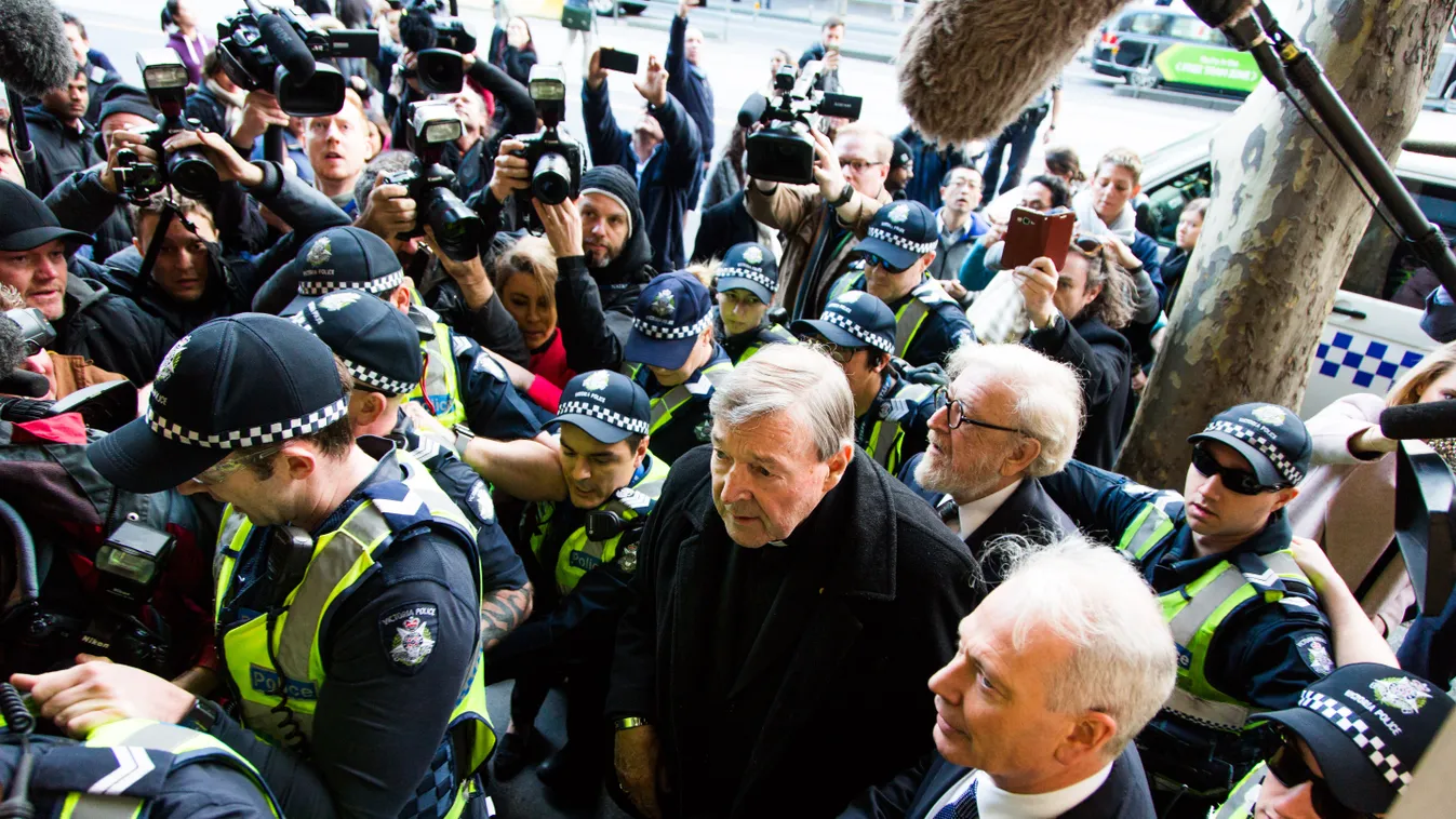 George Pell's court hearing in Melbourne AUSTRALIA July 2017 Melbourne court hearing Cardinal George Pell Melbourne Magistrates Court Vatican’s finance chief 