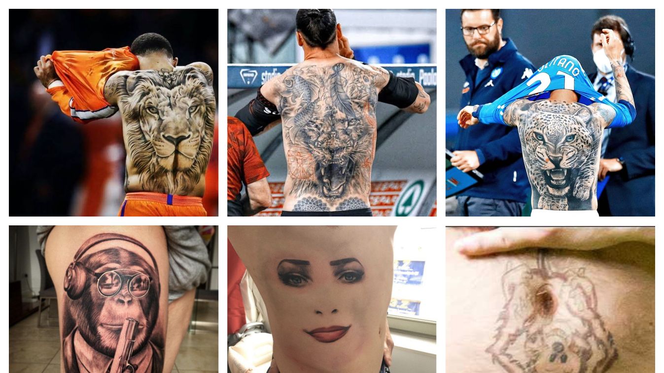 Tetoválosk, labdarúgás, Depay, Politano. Ibrahimovic 
