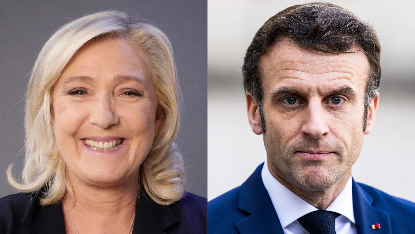 Francia elnökválasztás, Emmanuel Macron francia elnök , 
Marine Le Pen, a francia ellenzéki Nemzeti Tömörülés párt vezetője 