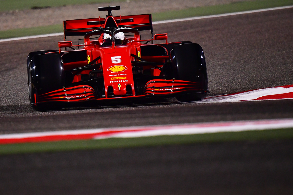 Forma-1, Sebastian Vettel, Ferrari, Bahreini Nagydíj, 2020 péntek 