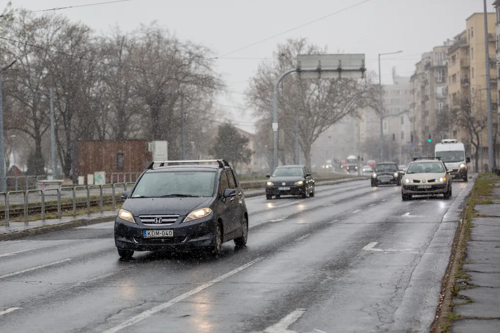 havazás, időjárás, koronavíros, korona vírus, Budapest, utca hó 