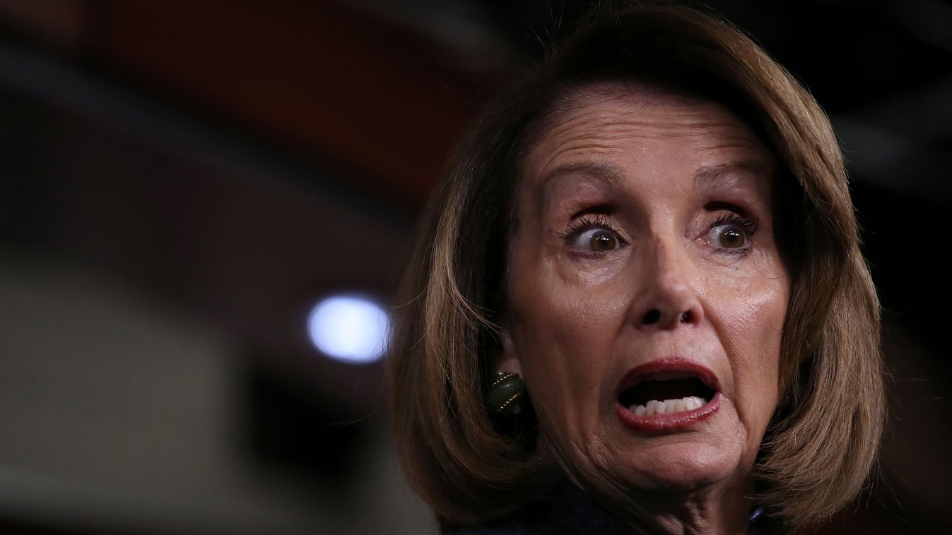 GettyImageRank2 WASHINGTON, DC - JANUARY 10: U.S. Speaker of the House Nancy Pelosi (D-CA) answers questions during her weekly press conference January 10, 2019 in Washington, DC. Pelosi answered a range of questions related primarily to the partial gover