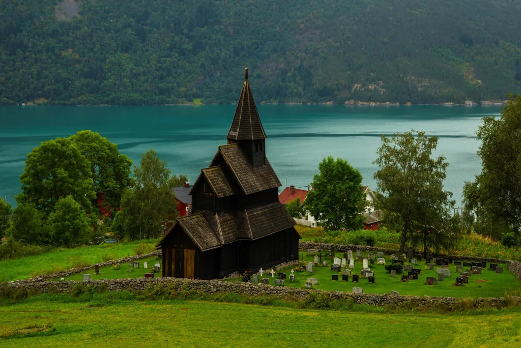 Norvégia egyedi fa templomai a vikingek korát idézi, templom, viking templom, viking, épület, építészet, vallás, Norvégia, norvég, Borgund Stave Church, Borgund, 