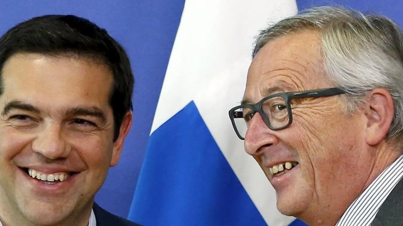 Alekszisz Ciprasz görög miniszterelnök és Jean-Claude Juncker, az Európai Bizottság elnöke 