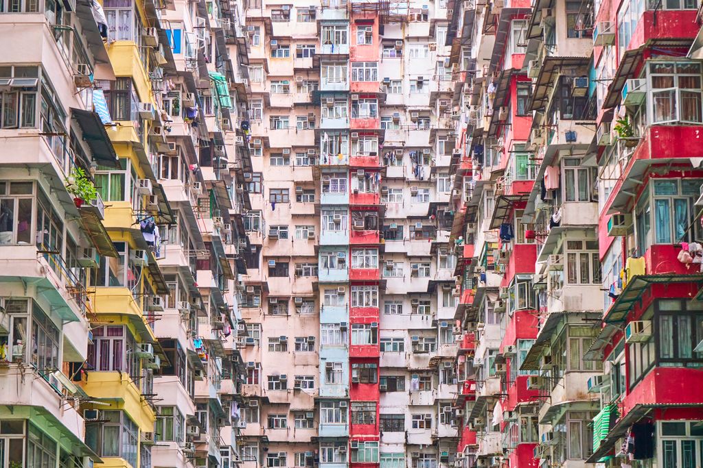 Kína, lakáskomplexum, lakás, felhőkarcoló, magas épület, galéria 