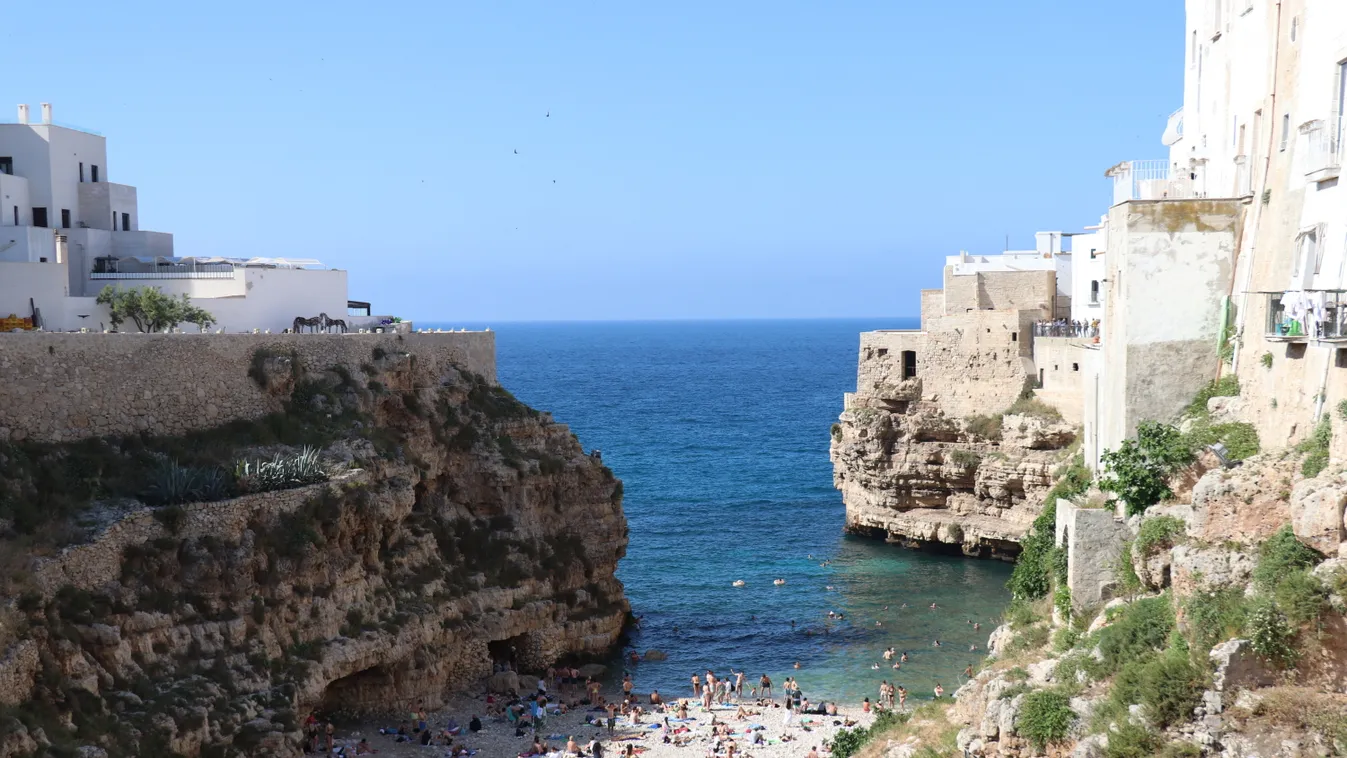 Views from Italy's Puglia in summer Italy,Polignano a Mare,Puglia,summer,vacation Horizontal 