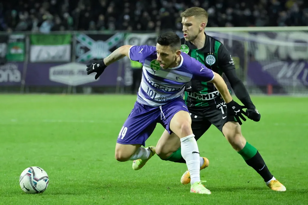 Labdarúgás, OTP Bank Liga, Újpest-Ferencváros 2022.01.30. 