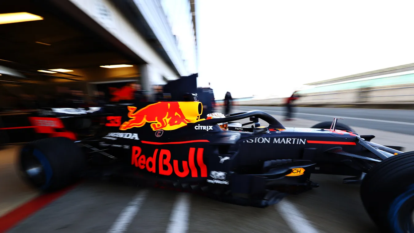 Forma-1, Max Verstappen, Red Bull Racing, Red Bull RB16 bejáratás Silverstone 
