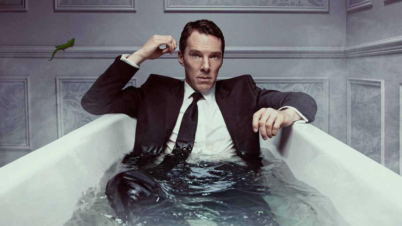 Benedict Cumberbatch a Patrick Melrose plakátján 
