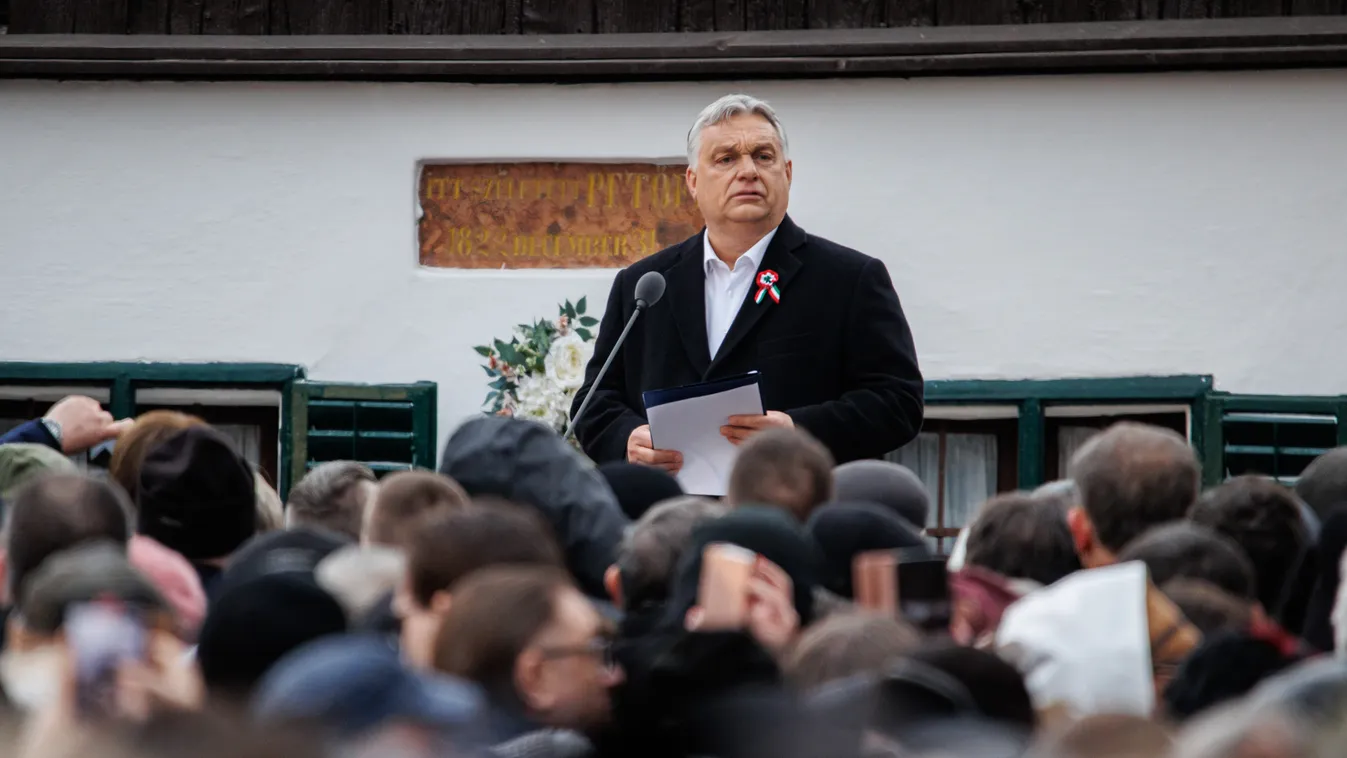 Orbán Viktor, miniszterelnök, beszéd, Kiskőrös, 1848-49 forradalom és szabadságharc, megemlékezés, március 15., 2023.03.15. 