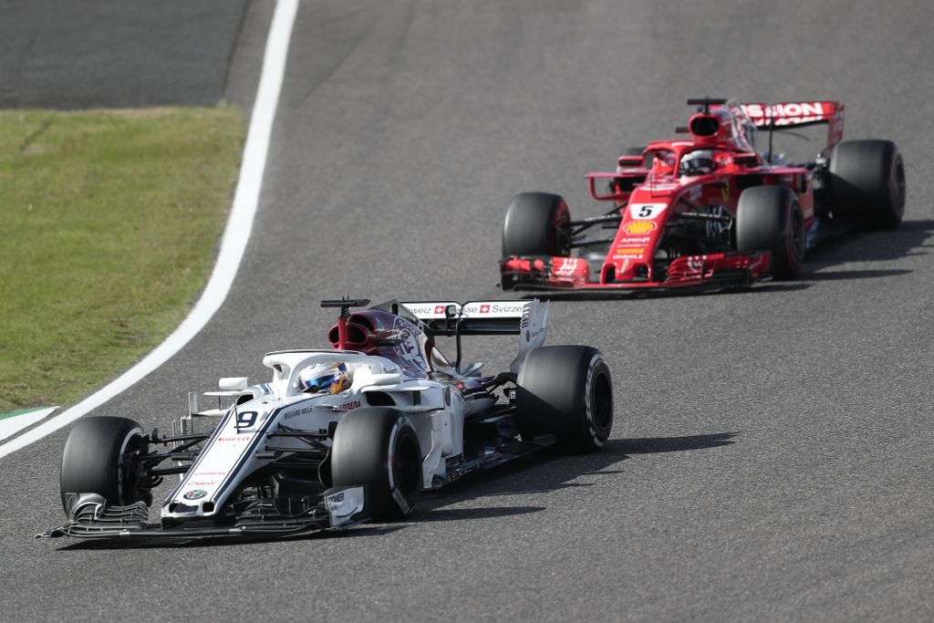 Forma-1, Japán Nagydíj, Marcus Ericsson, Alfa Romeo Sauber, Sebastian Vettel, Scuderia Ferrari 