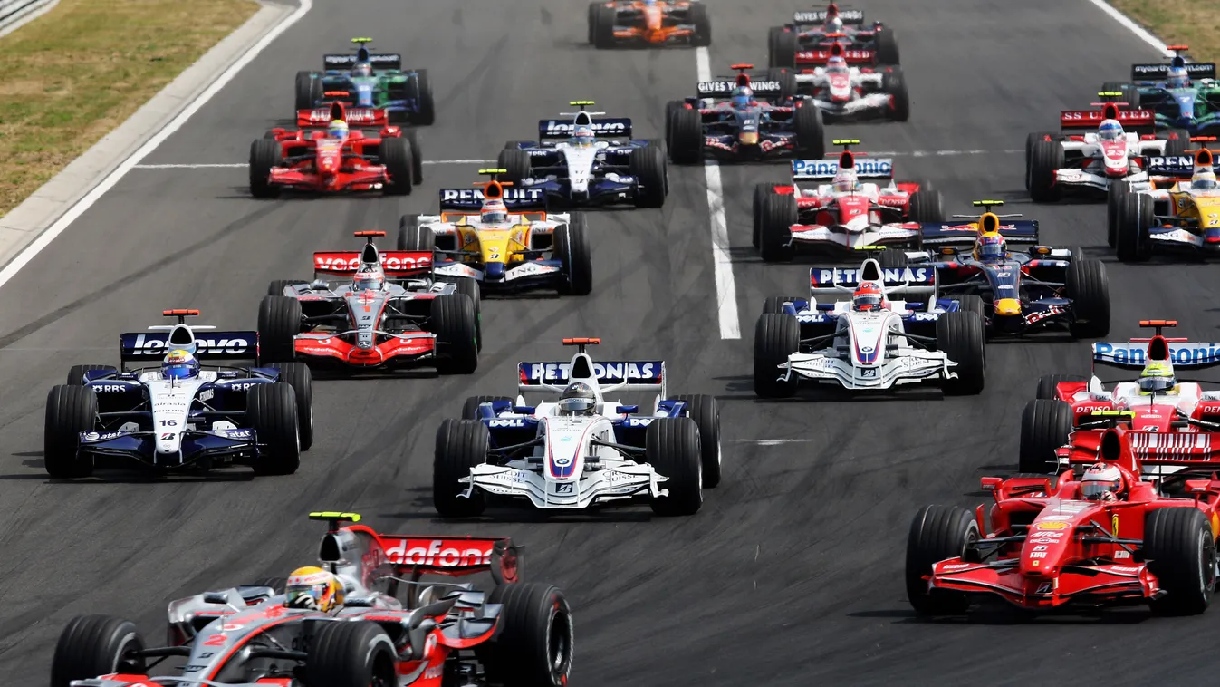 Forma-1, Lewis Hamilton, McLaren-Mercedes, Magyar Nagydíj 2007 rajt 