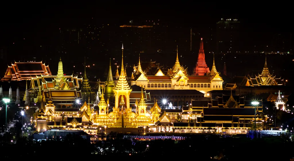 Thailand-King Bhumibol's pass away Thailand-royal crematorium Bangkok magnificent King Bhumibol-royal crematorium 