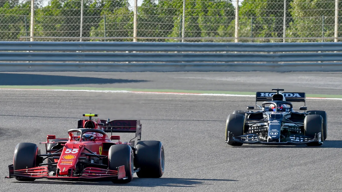 Forma-1, Bahrein teszt, 3. nap, Carlos Sainz, Ferrari, Alpha Tauri 