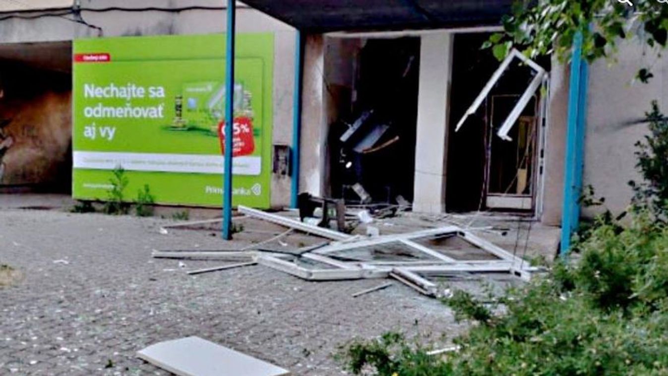 bankautomata robbantók szlovákiában 