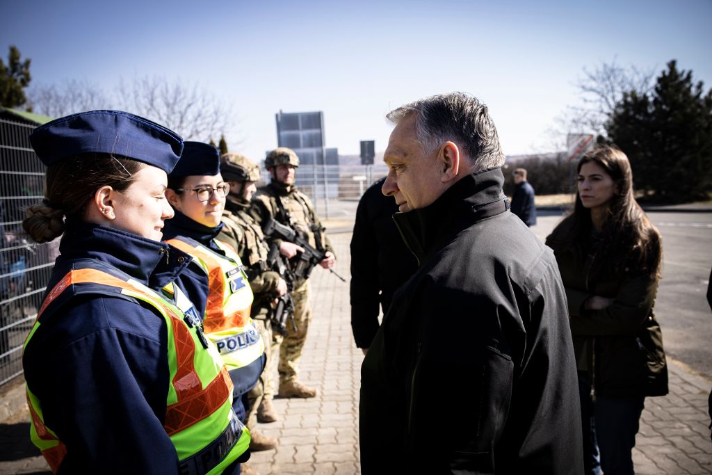 Ukrán válság 2022, ukrán, orosz, háború, orosz-ukrán háború, ukrán konfliktus, Orbán Viktor szemléje a magyar-ukrán határnál, 2022.03.18. 