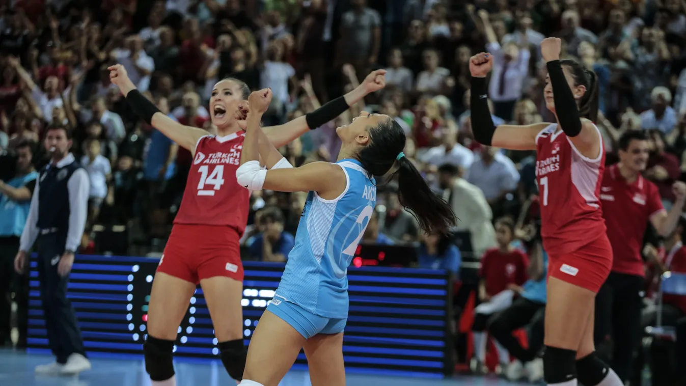 Volleyball: Turkish women advance to European Final TURKEY Ankara VOLLEYBALL Poland MATCH VICTORY Semi final GAME 